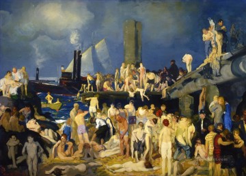 Frente al río 1 1915 George Wesley Bellows Pinturas al óleo
